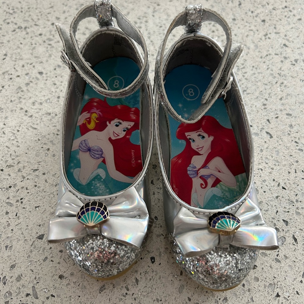 Silver Glitter Ariel Shoes